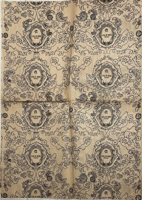 Anii 70 Hartie ambalaj / de impachetat Magazin CASA de MODA Bucuresti, istoria modei romanesti, design vestimentar, creatie, colectie 70 x 50 cm foto