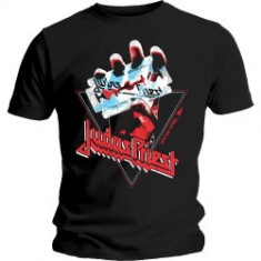 Tricou Unisex Judas Priest: British Steel Hand Triangle foto