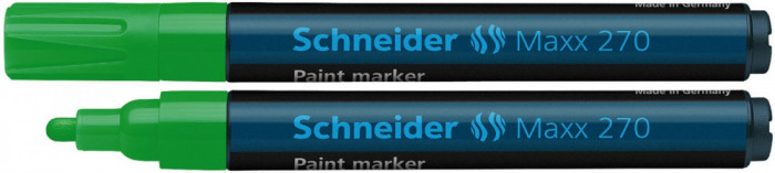 Marker Cu Vopsea Schneider Maxx 270, Varf Rotund 1-3mm - Verde