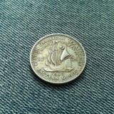 25 Cents 1963 British Caribbean Territories / centi Insulele Caraibe, America Centrala si de Sud