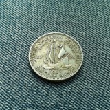 25 Cents 1963 British Caribbean Territories / centi Insulele Caraibe, America Centrala si de Sud