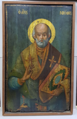 Sf. Nicolae, Icoana Greceasca pe lemn, Secol XVIII foto