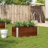 Cumpara ieftin Jardinieră de grădină, maro, 100x50 cm, lemn masiv de pin