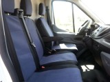 2+1 Huse Scaune pentru FORD TRANSIT 2013+ Microbuze Negru Gri Inchis Textil