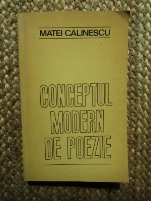 Conceptul modern de poezie - Matei Calinescu foto