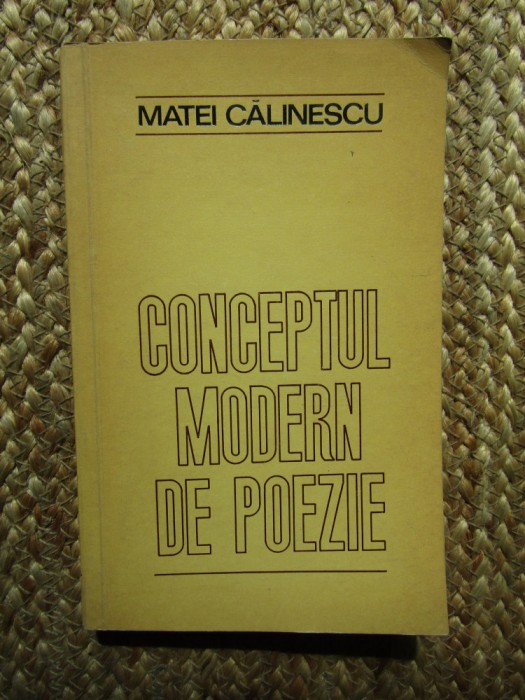 Conceptul modern de poezie - Matei Calinescu
