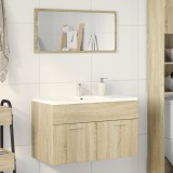 vidaXL Dulap de chiuvetă, stejar Sonoma, 80x38,5x46 cm, PAL