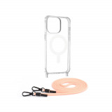 Cumpara ieftin Husa pentru iPhone 15 Pro Max - Techsuit Acrylic MagSafe Crossbody - Pink, Roz, Carcasa