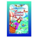 Sindbad marinarul. Carte de colorat cu povesti scrisa cu litere mari de tipar