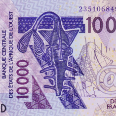 Bancnota Statele Africii de Vest 10.000 Franci 2023 - P318D UNC ( Mali )