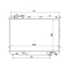 Radiator racire Kia Carens (Fj), 04.2002-04.2006, Motorizare 1, 6 77kw; 1, 8 93kw Benzina, tip climatizare Cu/fara AC, cutie Manuala, dimensiune 668x