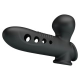 Manșon gonflabil PRETTY LOVE Airbag Crane, pentru &icirc;ngroșarea penisului, &icirc;nt&acirc;rzierea ejaculării și stimulare, din silicon, negru