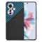 Husa pentru Oppo Reno11 F, Techsuit, Carbonite FiberShell, Neagra Bleu
