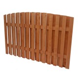 Gard lemn, Rustic, pentru gradina, mahon, solid, 200 x 130 cm
