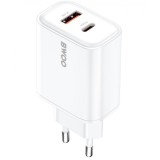 Incarcator Retea BWOO CDA207, 36W, 3A, 1 x USB-A - 1 x USB-C, Alb