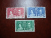 FALKLAND ISLANDS 1937 SERIE INCORONAREA GEORGE VI MH, Nestampilat