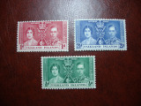 FALKLAND ISLANDS 1937 SERIE INCORONAREA GEORGE VI MH