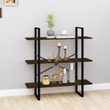 vidaXL Bibliotecă, stejar fumuriu, 100x30x105 cm, lemn prelucrat