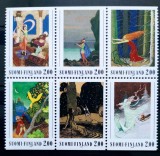 Finlanda 1990 instrumente muzicale,basme, pictura arta,celebrități serie neștampilata