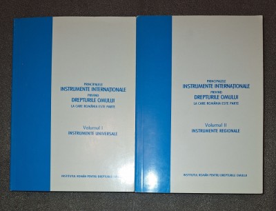 Principalele instrumente internationale privind drepturile omului (vol. I-II) foto