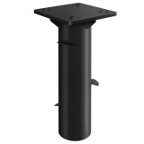 Outsunny Pied de parasol rectangulaire suport pentru umbrelă din metal &icirc;ngropat pentru terasă piscină 16,5 x 16,5 x 40 cm gri &icirc;nchis | Aosom Romania