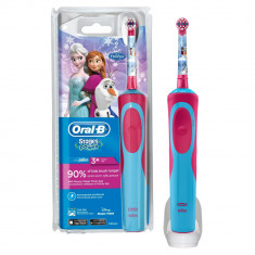 Periuta de dinti electrica Oral-B pentru copii, reincarcabila, Roz/Albastru