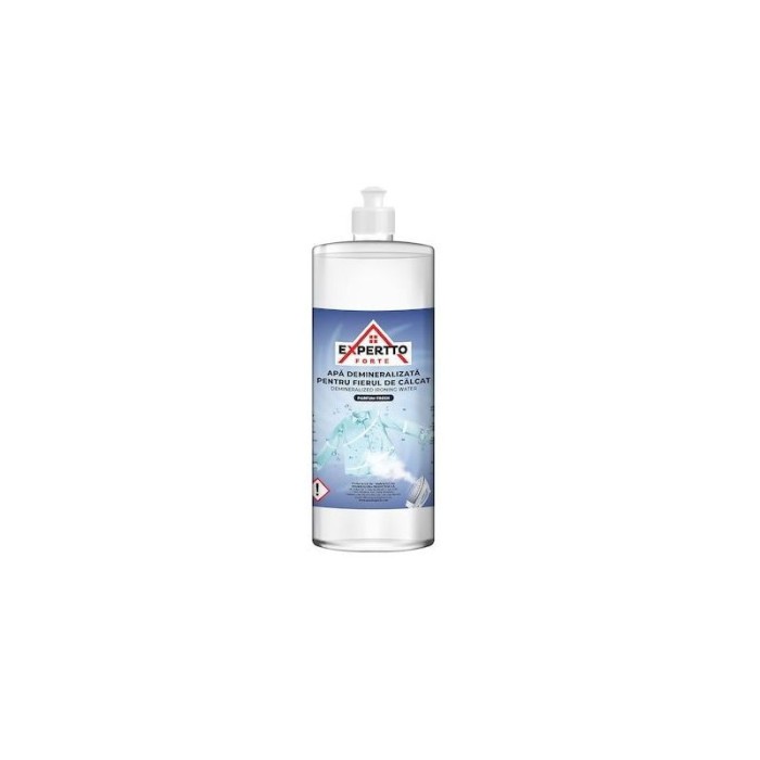 Apa demineralizata pentru fier de calcat, Expertto, 1 L, parfum Fresh