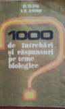 Gh. Crep - 1000 de intrebari si raspunsuri pe teme bilogice (1981)