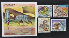 SOMALIA-FAUNA DESERTULUI- 3V.+1coala mica**SOM 158A