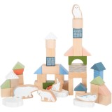 Small foot Wooden Building Blocks Dino cuburi din lemn 12 m+ 20 buc