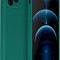 Husa de protectie din silicon pentru Samsung Galaxy A22 4G, SoftTouch, interior microfibra, Verde Inchis