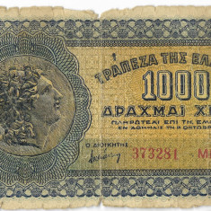 Bancnota 1000 drahme 1941 - Grecia