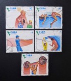 Cuba 1983 Jocurile Panamericane Caracas IX Lot 5v Ștampilat Habana - A90, Stampilat