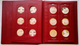 Colectie completa, 24 medalii de argint 925, Franta (936 grame) - calitate Proof, Europa