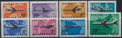C5338 - Ungaria 1977 - Aviatie 8v.nestampilate MNH foto
