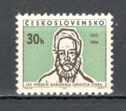 Cehoslovacia.1965 150 ani nastere L.Stur-scriitor XC.390