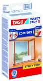 Plasa anti insecte Tesa Hook&amp;Loop Confort alb 1.7m x 1.8m ferestre montaj rapid fara urme reutilizabila