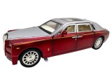 Macheta Auto Rolls Royce Phantom rosu cu sunet lumini deschide usile si capotele