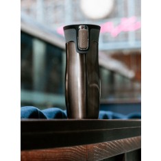 Cana termos din Inox cu pereti dubli, West loop 2.0, 500 ml, culoare Gold
