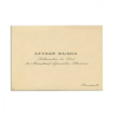 Cartea de vizită a lui Lucian Blaga