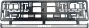 Set 2 bucati, suport numar inmatriculare IVECO V, Autohelix MSA