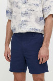 Levi&#039;s pantaloni scurti din bumbac culoarea albastru marin