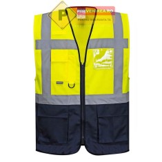 Veste reflectorizante verzi cu albastre foto