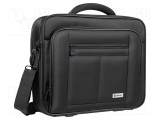 Laptop bag black nylon 1680D Usable dim: 375x50x305mm 15.6&quot;