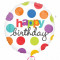 Balon folie 45 cm Happy Birthday Polka Dots FTB051