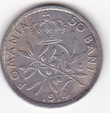 Romania 50 bani 1914