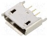 Conector USB AB micro, versiune USB 2.0, drept, GCT - USB3105-30-A