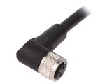 Cablu de Conectare M8 3-Pini Unghi 10m PVC 60VAC 4A
