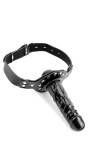 Calus Cu Bila Si Dildo Deluxe, Negru, Pipedream - Fetish Fantasy Series