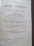 Cours de droit criminel et de science penitentiaire-Georges Vidal